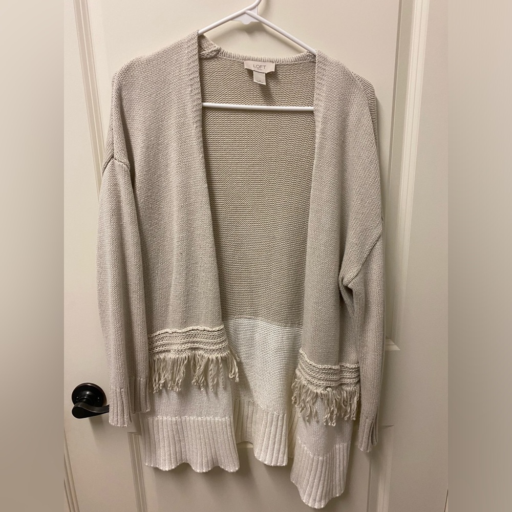 Loft sweater cardigan small